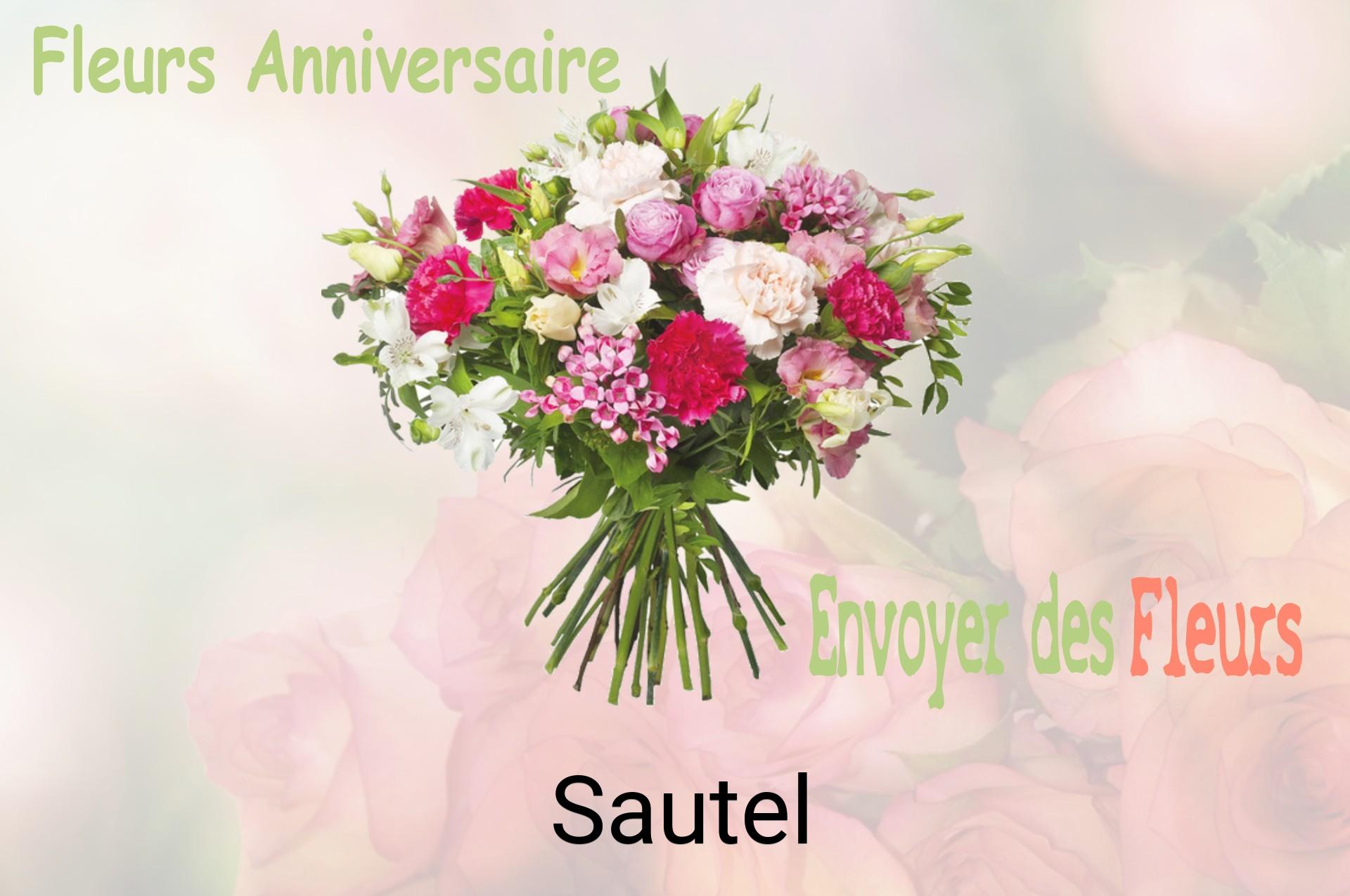 Bouquet de fleurs d’anniversaire livré à Sautel